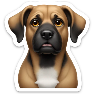 dog black mors sticker