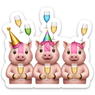 party pigs sticker
