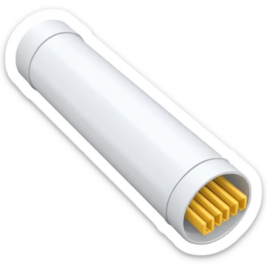 Cable duct, very narrow, white, plastic, long  sticker