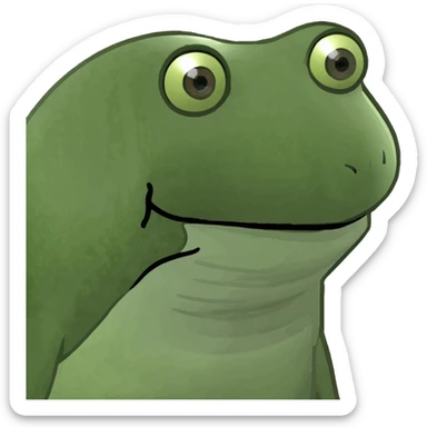 A white cat chasing a T-Rex in the desert with a herd of camels staring at them sticker