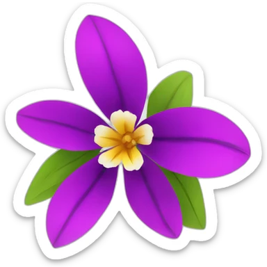 v4 flower sticker