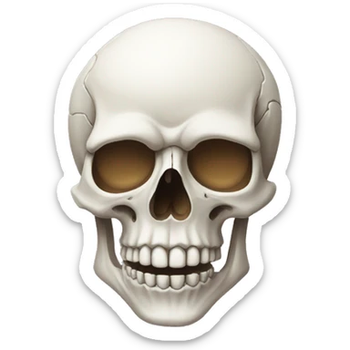 skull witb clothes  sticker