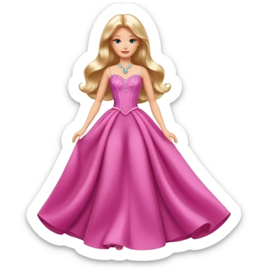 lav en barbie mariposa fe i fuld figur sticker