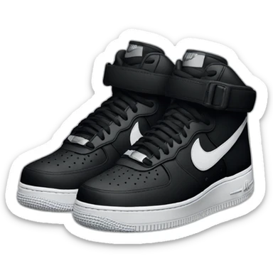 nike black air force ones sticker