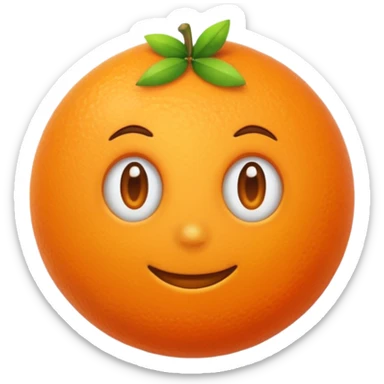 genere moi une seule orange sticker