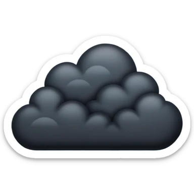 sky full of dark clouds  sticker