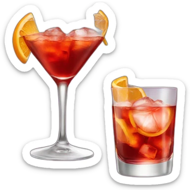 negroni cocktail sticker