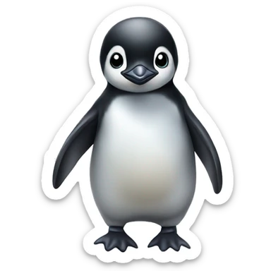 Baby penguin full body cute sticker