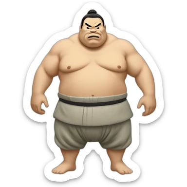 sumo with a gun sticker