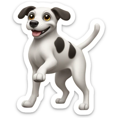 Dog hitting the griddy  sticker