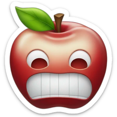 red apple wallstreet sticker