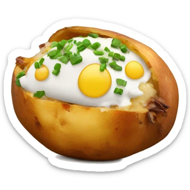 Loaded baked potato sticker