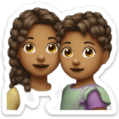 3 years old sister and 0 year baby sticker