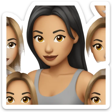 naya rivera hyperrealistic teenager sticker