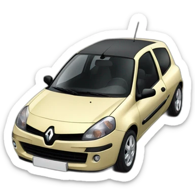 Renault Clio 2 Kaki sticker