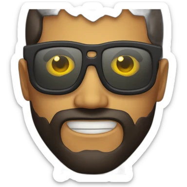 Diablo con lentes  sticker