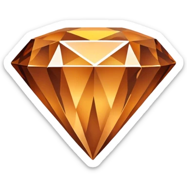bronze colored diamond sticker