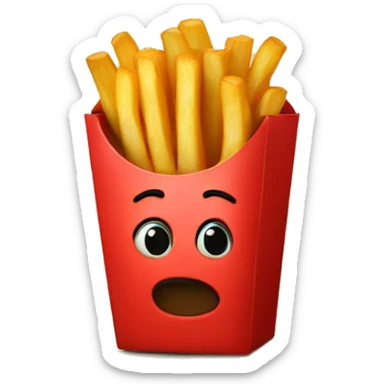 fries  with red box sticker