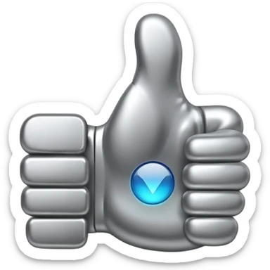 Emoji like (thumbs up) bull's hoof emoji sticker