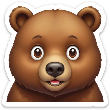 Bear in love sticker