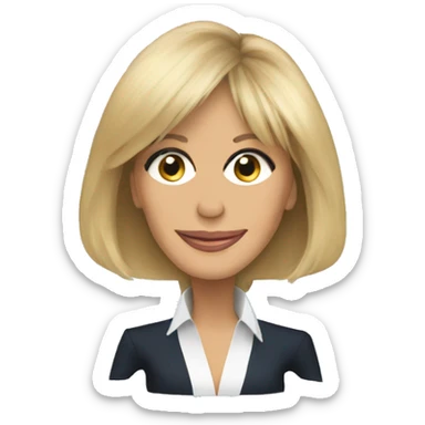 Brigitte Macron  sticker