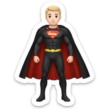 caucasian batman full body sticker