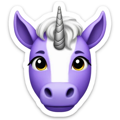 Purple Unicorn  sticker
