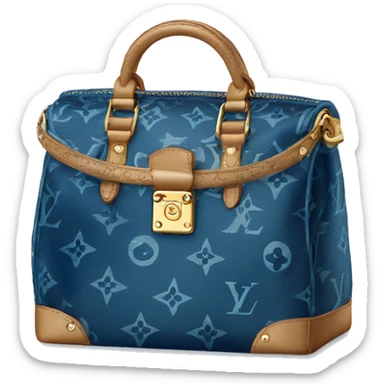 Blue Louis Vuitton bag sticker