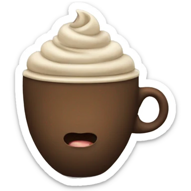 Mocha coffee sticker