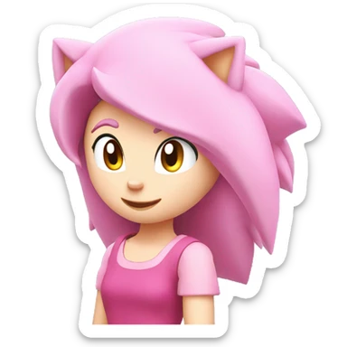 Amy Rose the Hedgehog sticker