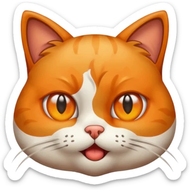 kot z kupa w oczach sticker