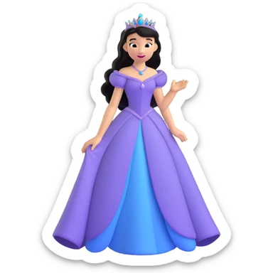 Disney princess character sticker