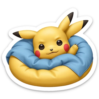 Pikachu dormido sticker
