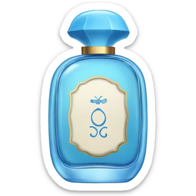 Perfume blue sticker