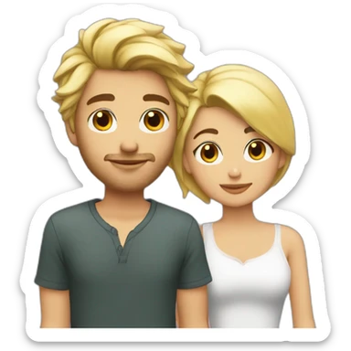 boyfriend blond with pato sticker