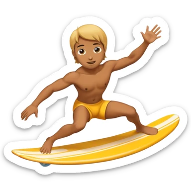 surfing bell  sticker