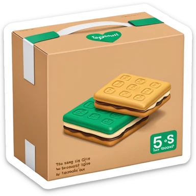 Tagalongs Girl Scout cookie box same as this on sticker