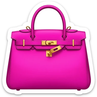 magenta matte kelly hermes bag sticker