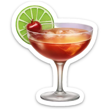Fancy cocktail sticker