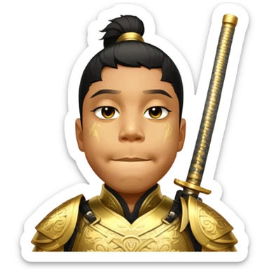 Golden Samurai sticker