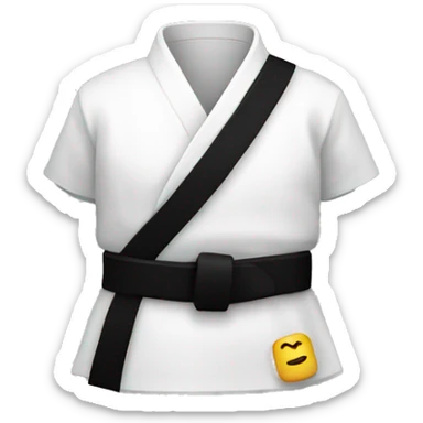 black karate belt sticker