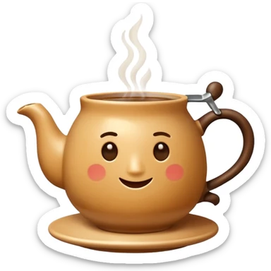 a cup of tea sticker