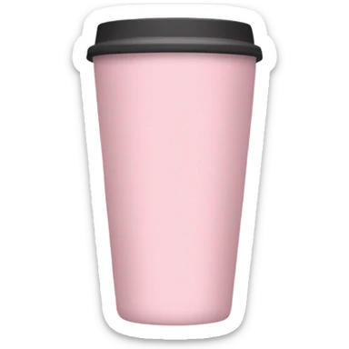 Light pink tumbler without face sticker