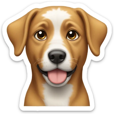 A dog with ahora sticker