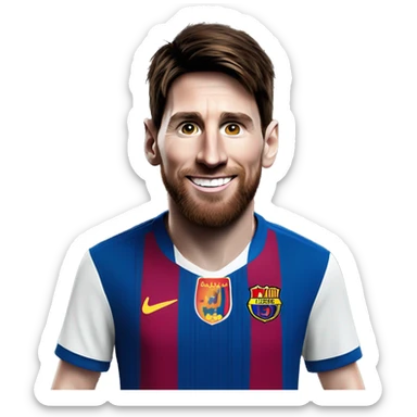 Leo Messi con una Pepsi  sticker