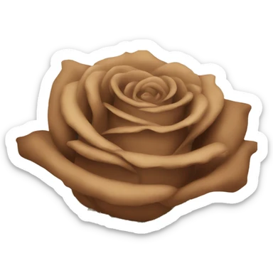 a bunch of brown rose sticker