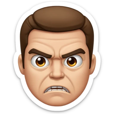 Bardella qui est énervé  sticker