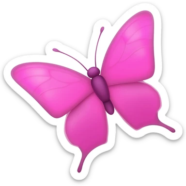 mariposa rosa sticker