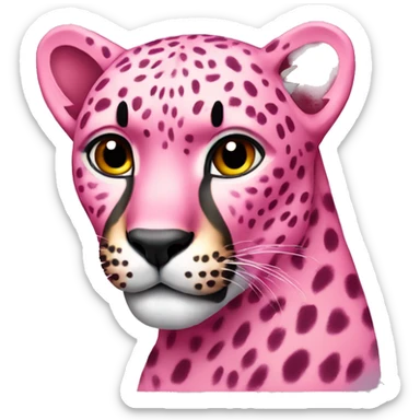 Pink Cheetah sticker