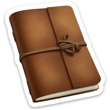Brown travelers notebook sticker
